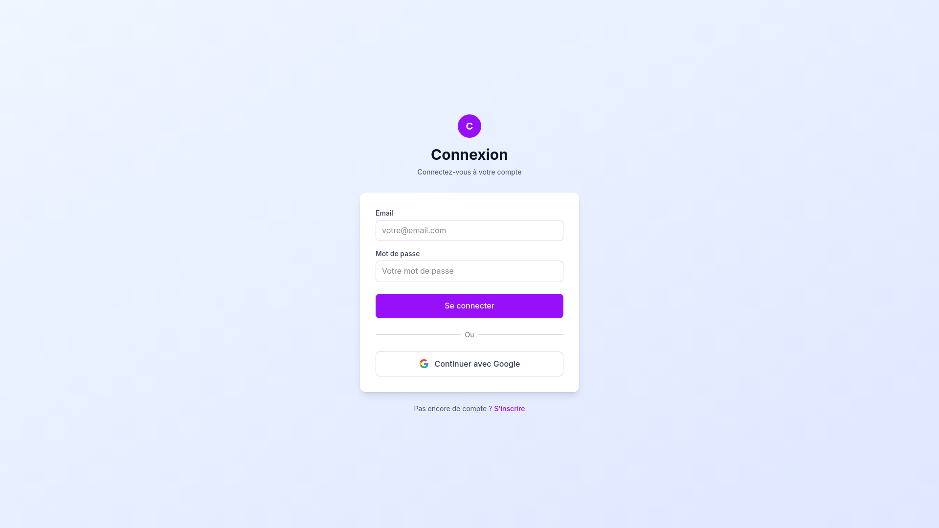 website screenshot of https://clarifyfast.com/