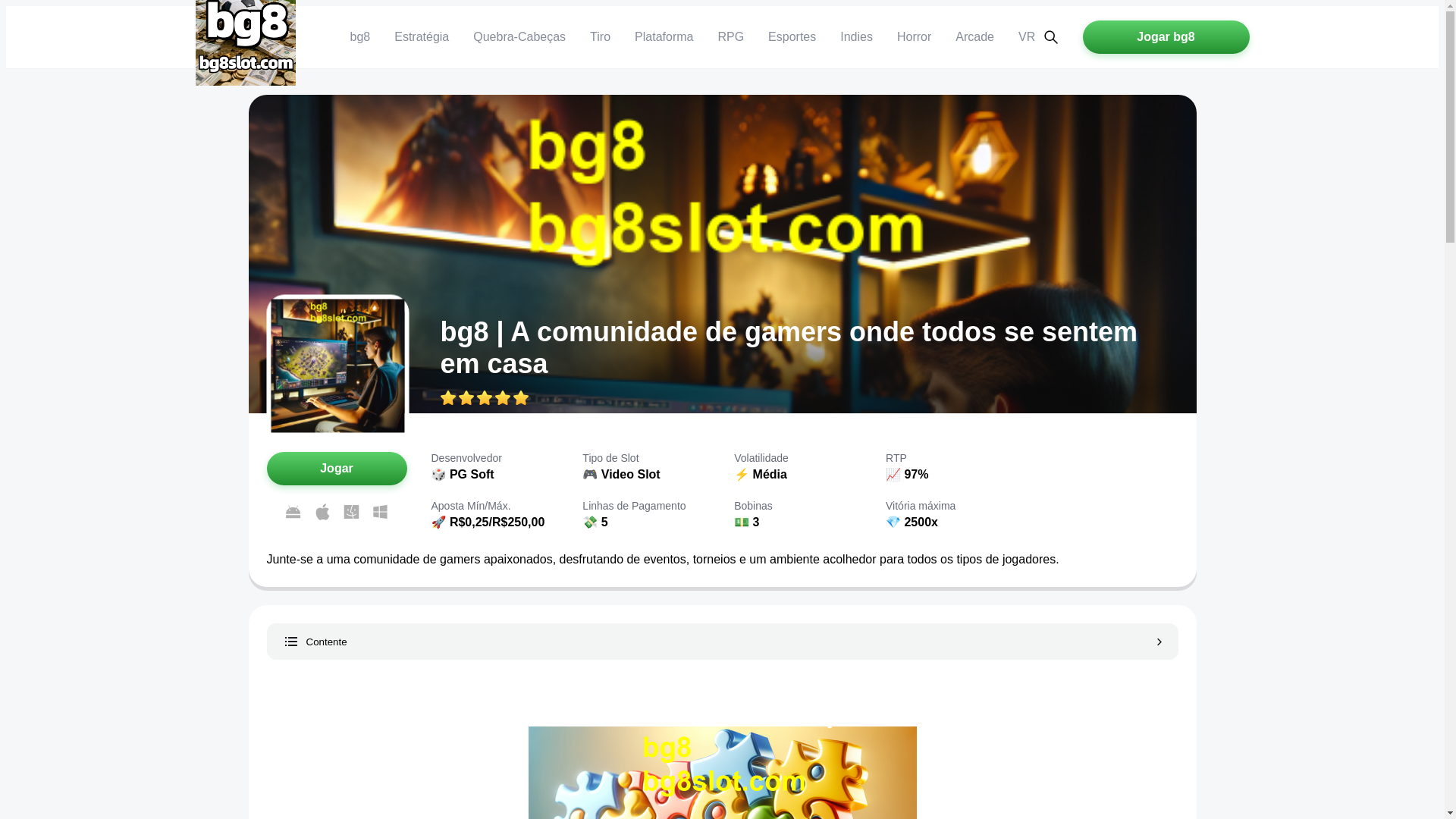 website screenshot of https://bg8slot.com/