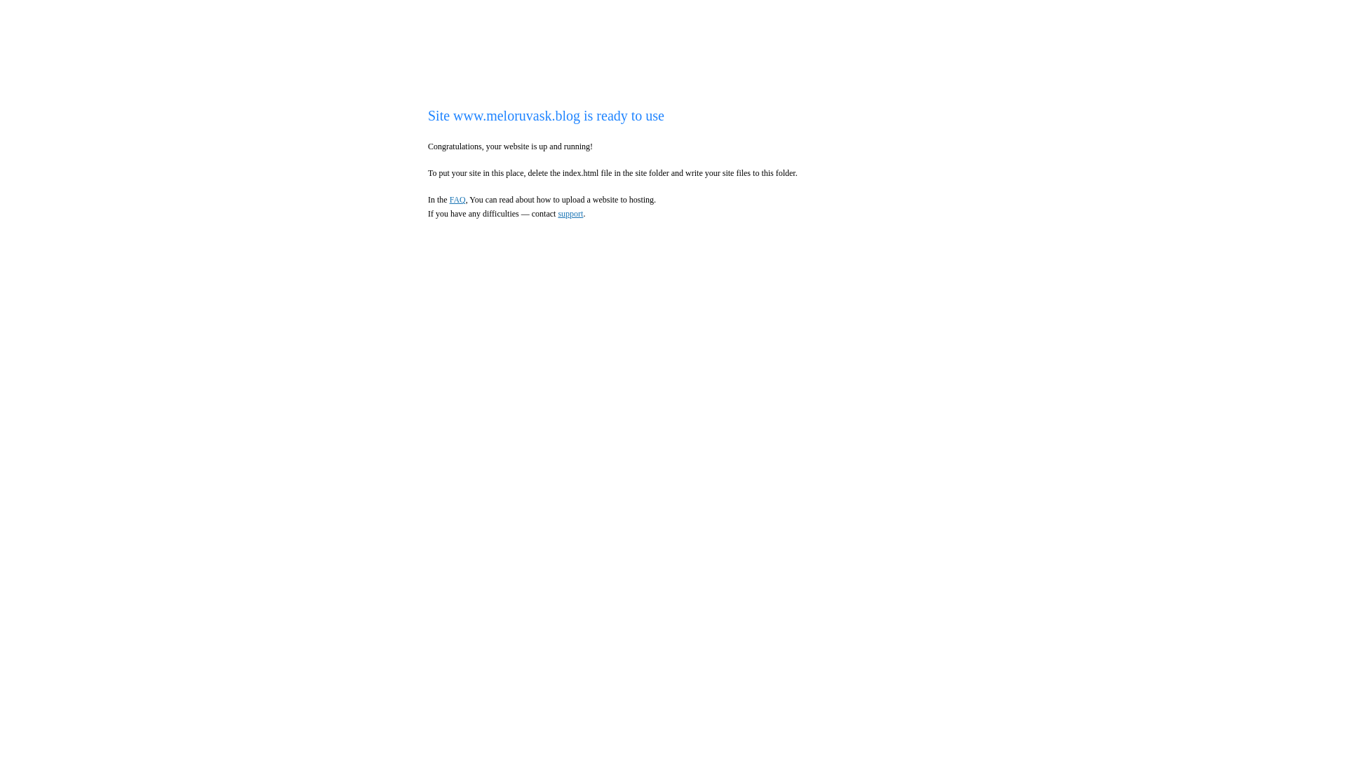 website screenshot of https://meloruvask.blog/