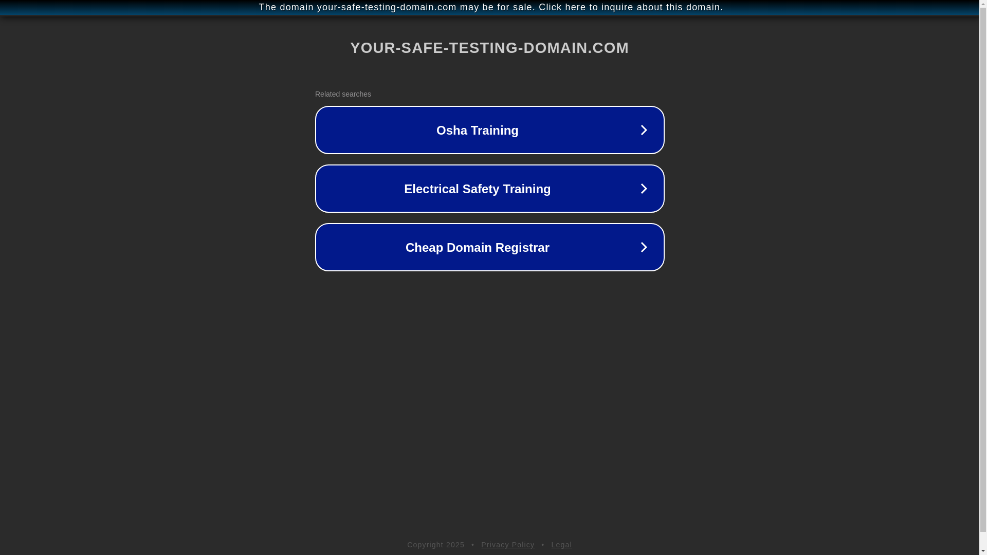 website screenshot of https://your-safe-testing-domain.com/