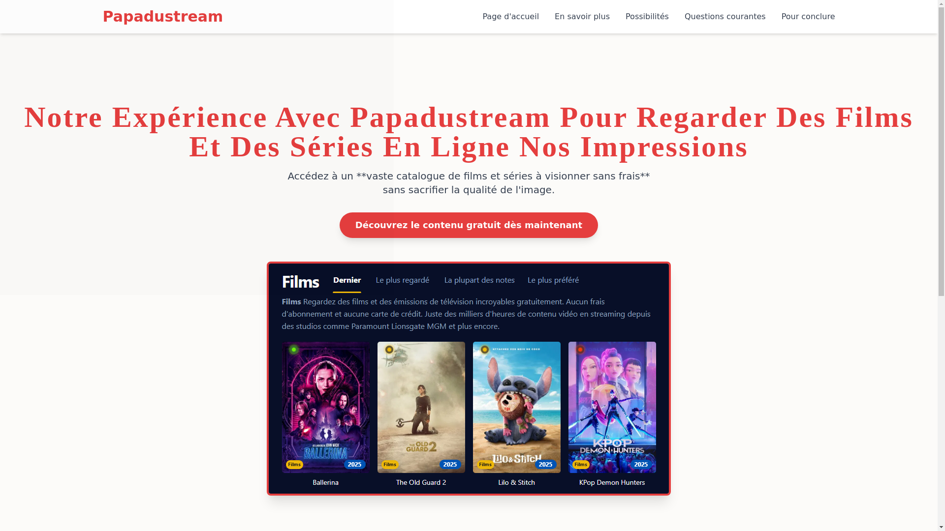 website screenshot of https://papadustream-e6sy.pages.dev/