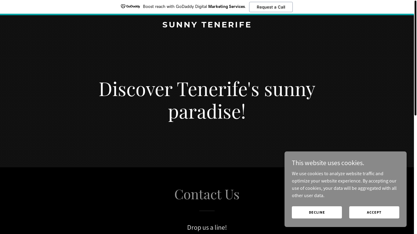website screenshot of https://sunny-tenerife.com/