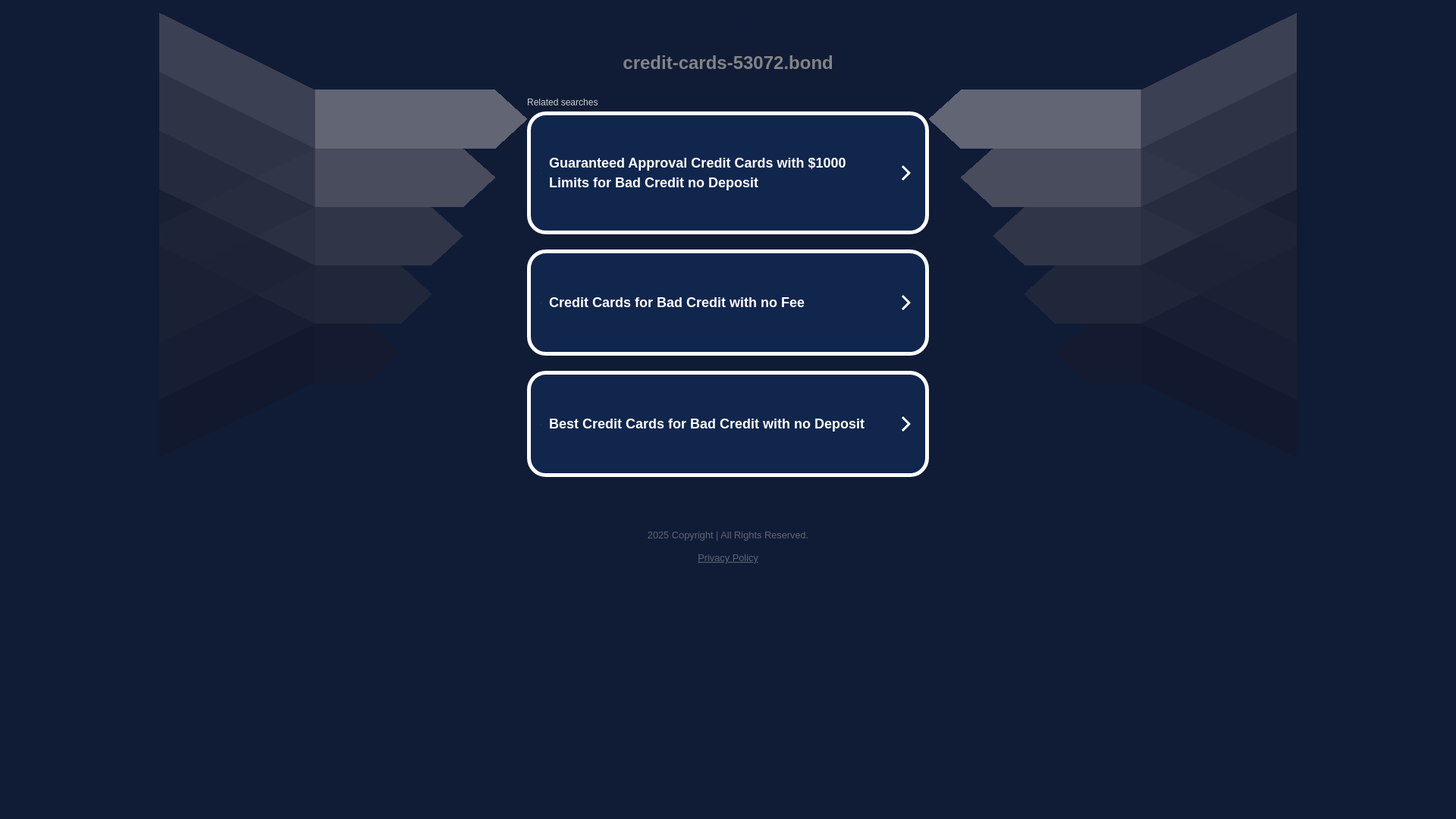 website screenshot of https://credit-cards-53072.bond/