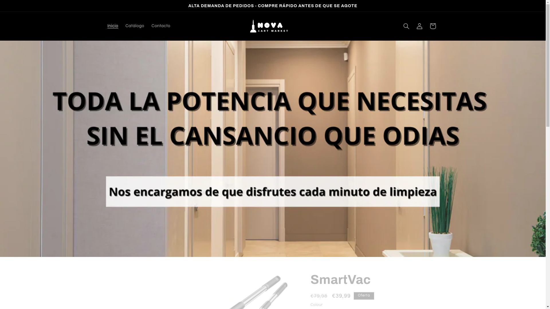 website screenshot of https://novacartmarket.com/