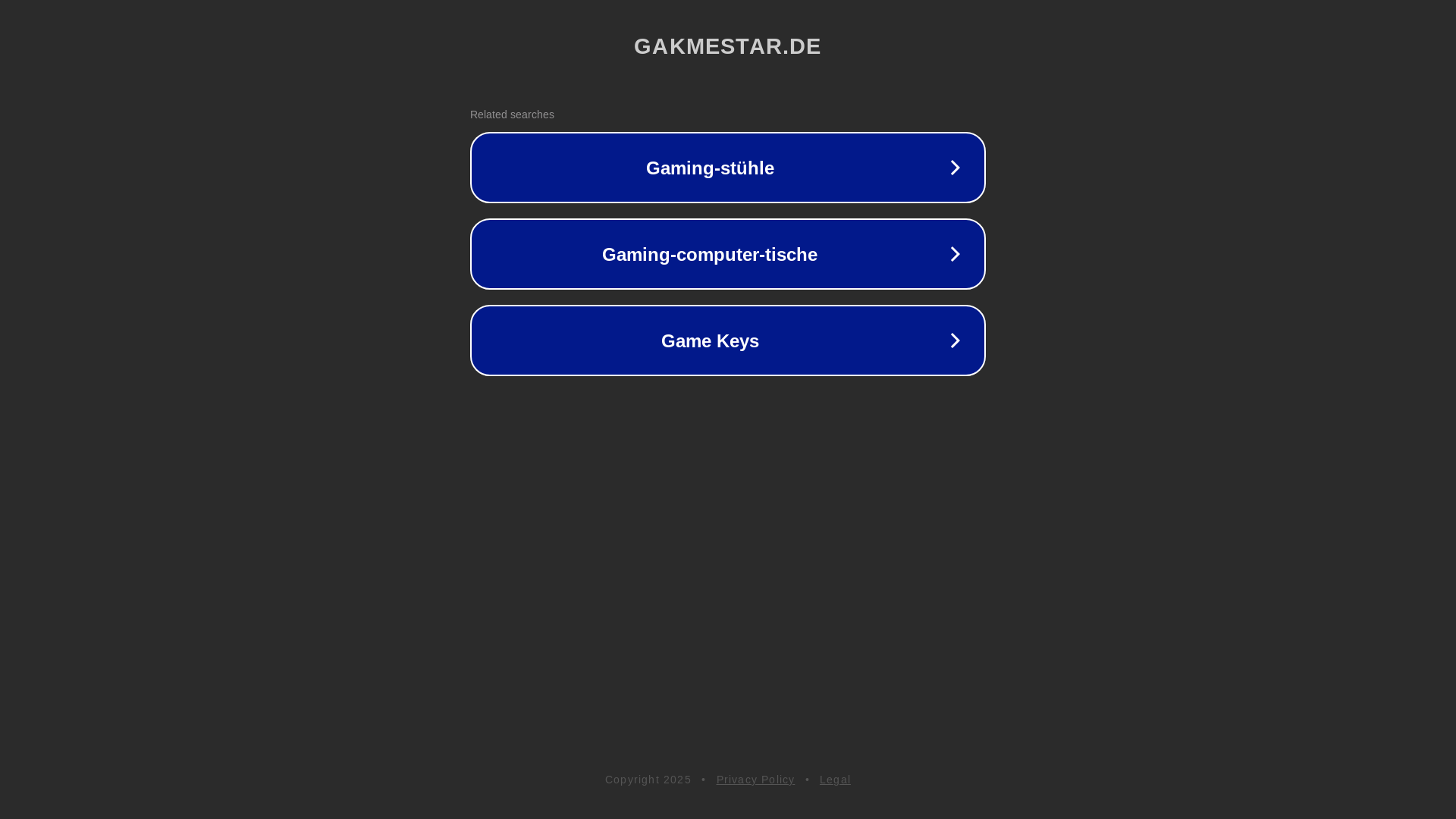 website screenshot of https://gakmestar.de/