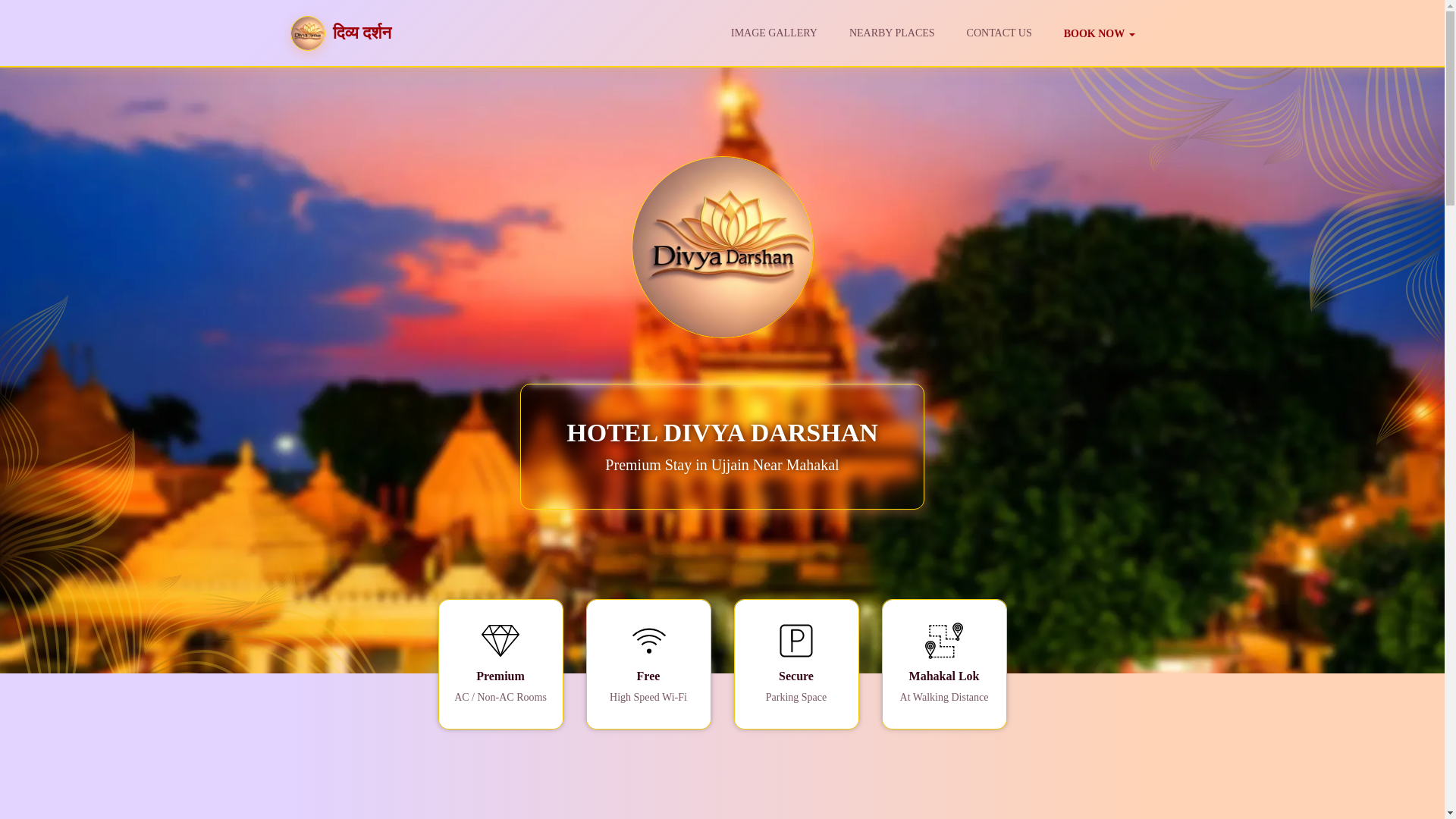 website screenshot of https://hoteldivydarshan.pages.dev/