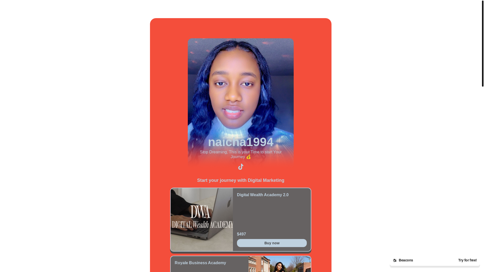 website screenshot of https://naicha1994.com/