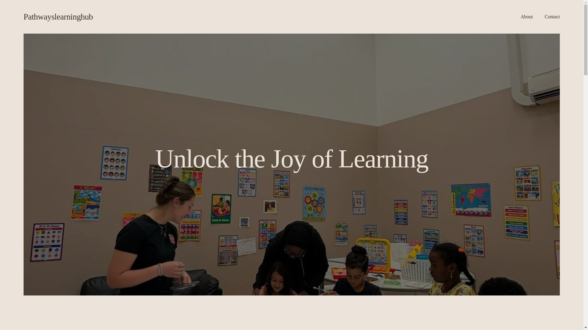 website screenshot of https://pathwaylearninghub.com/