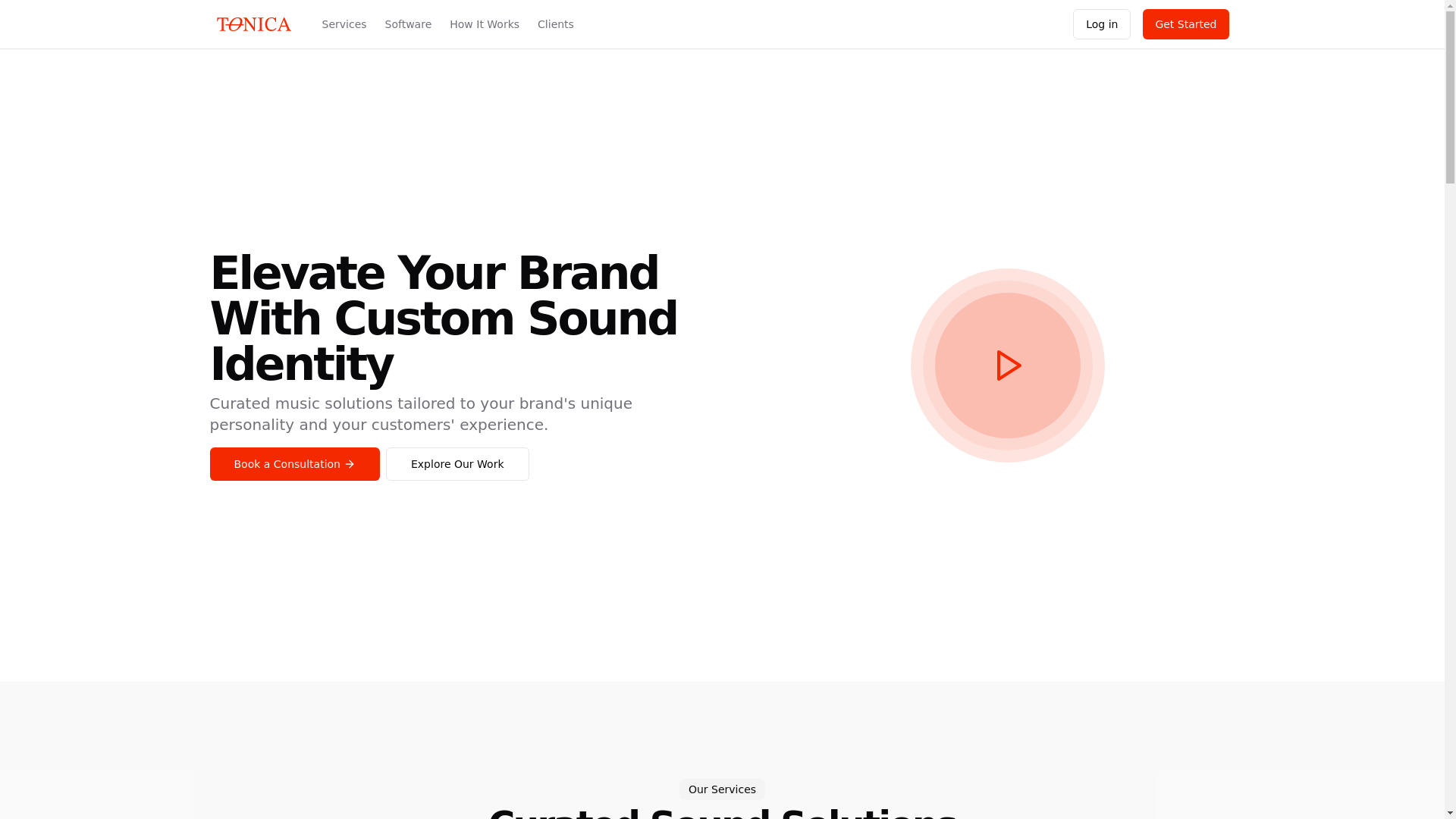 website screenshot of https://tonica.app/