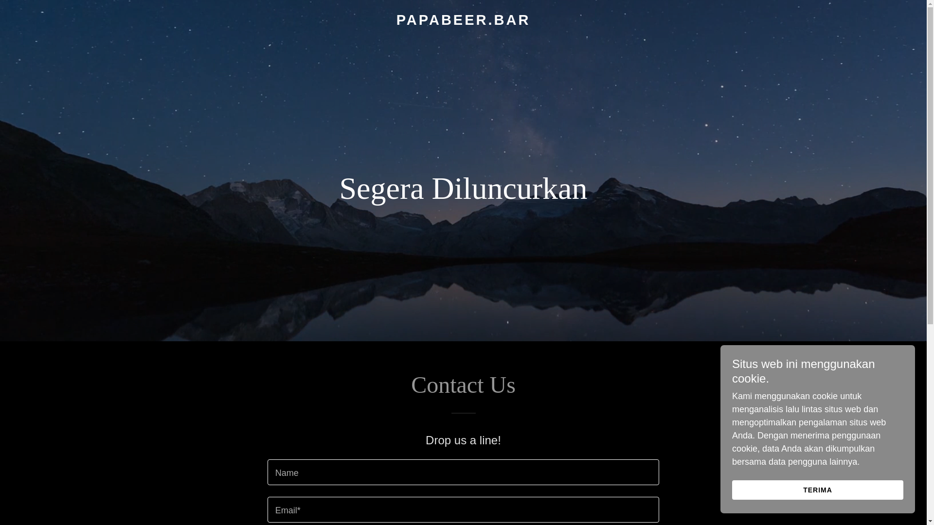website screenshot of https://papabeer.bar/