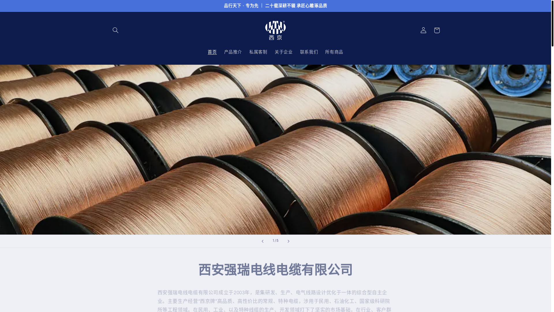 website screenshot of https://qiangruipower.com/