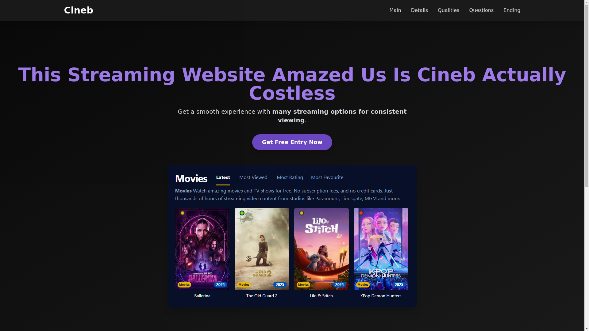 website screenshot of https://cineb-3l3b.pages.dev/