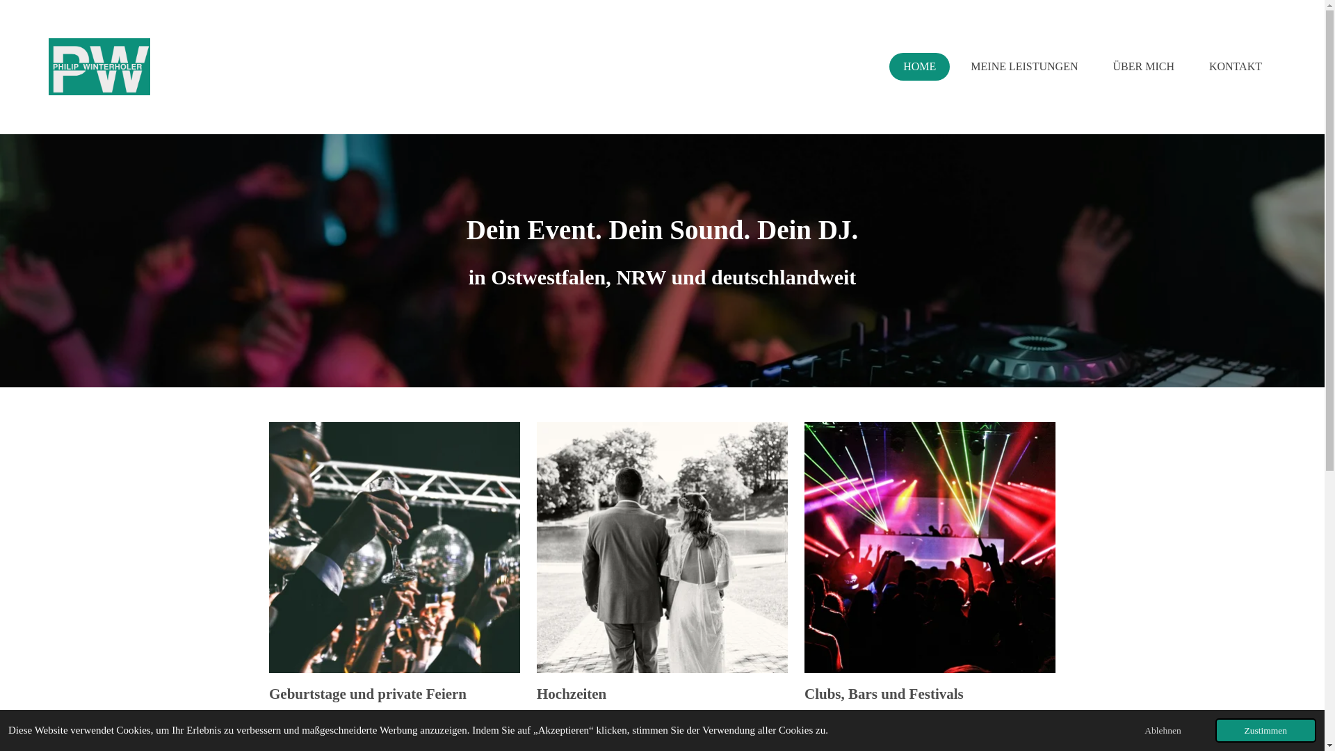 website screenshot of https://winterholersound.de/