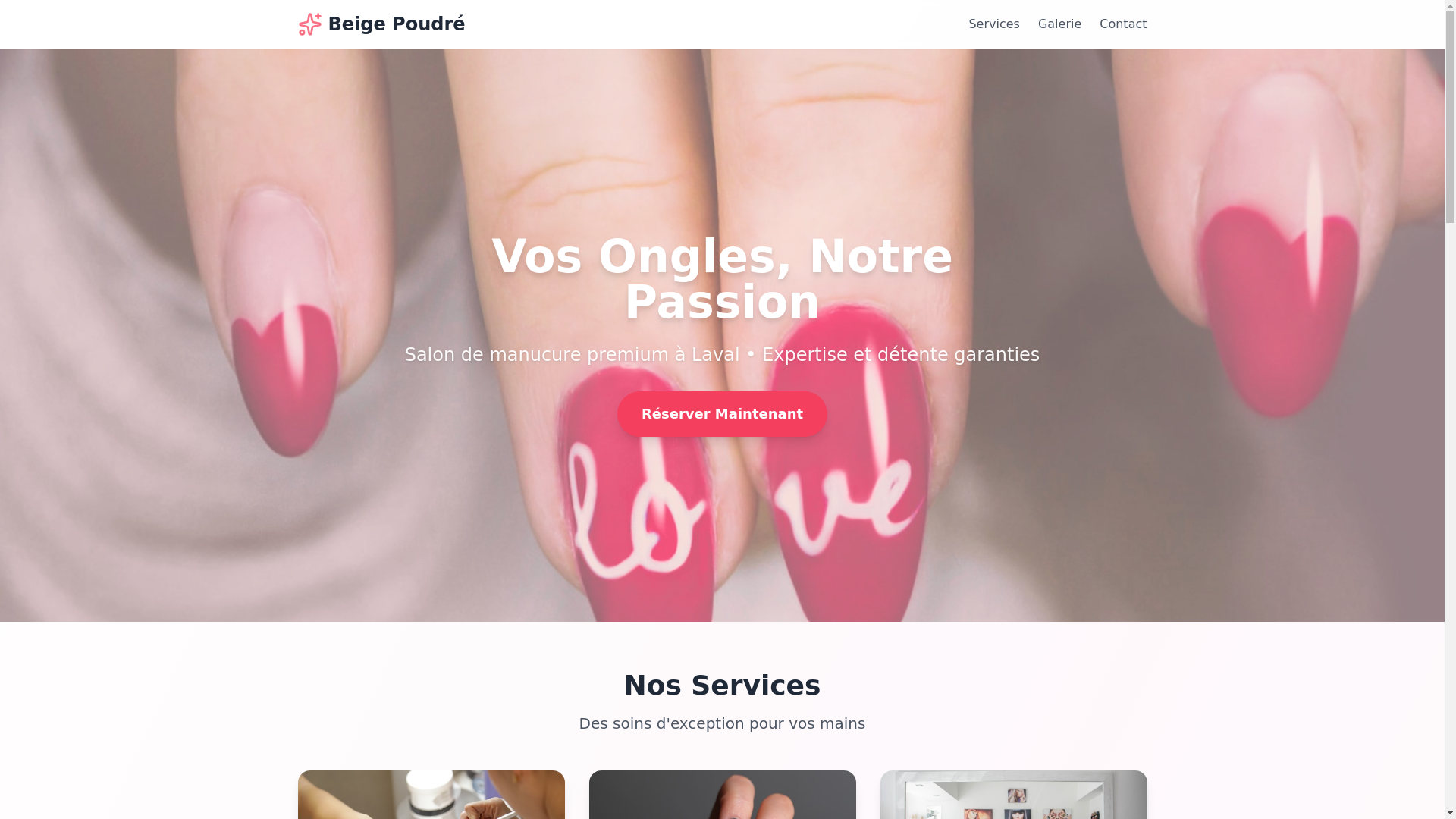 website screenshot of https://siteweb-charline.pages.dev/
