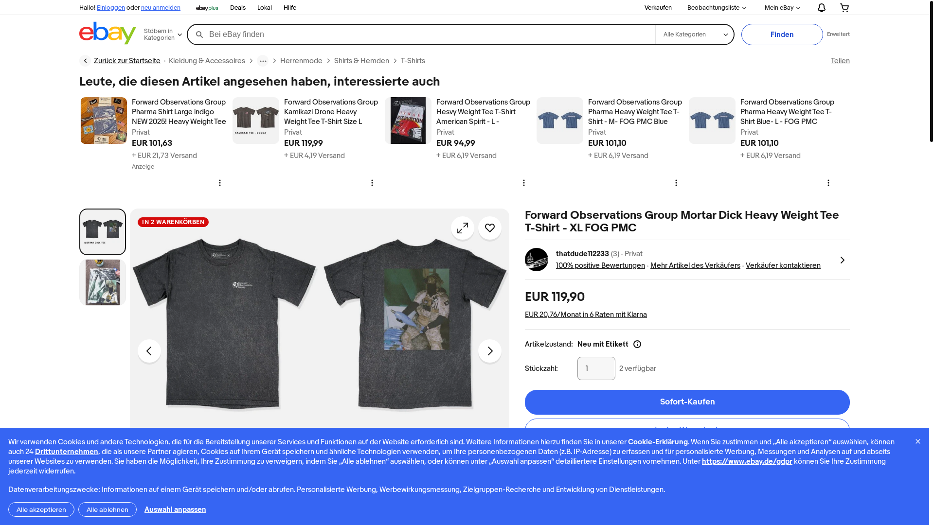 website screenshot of https://www.ebay.de/itm/316779931126?_skw=forward+observations+group&itmmeta=01JZN78DRPFWJ4XBKN2W7JJ6QH&hash=item49c18e25f6:g:A-8AAeSwBddoHdGq&itmprp=enc%3AAQAKAAAA4FkggFvd1GGDu0w3yXCmi1f2ldmaDbs3Dsxk%2F1vLurX4etu9COIWWU5JBvj%2BvVZ3K6gqNtc%2BjrX61Qh3r8uH4bMcWJuk%2BO0w%2BXN%2FKsEyXeNZ9NESy6m6F8e8vgolA96N2HYv8CP1cWsHAiXY6M%2B0I%2B45K8yIyFwrHonbeE%2F8vwHk%2FXp49f4RHjm323TTwA1eS7loyaKnggwT00wd4qegUi7wwdBYO0Eg4Xa4xWFGJX9MDQR%2FezW1Tdkir6ig6lwktFEQYdodzu7niGgNSw2BesyszeAztYo6UNZ5jSAFMKOB%7Ctkp%3ABk9SR8Dcoaf9ZQ