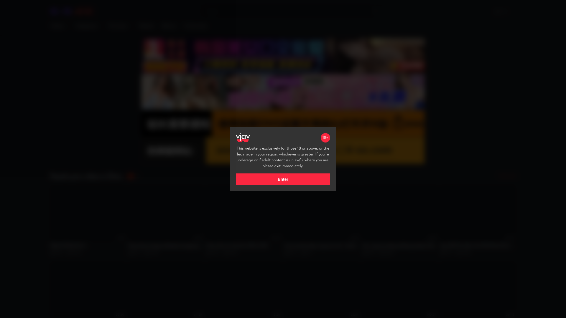 website screenshot of https://vjav97.top/