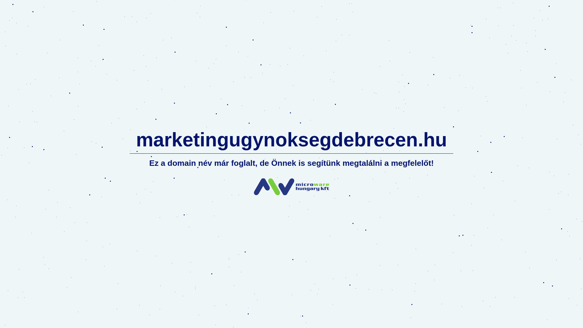 website screenshot of https://marketingugynoksegdebrecen.hu/