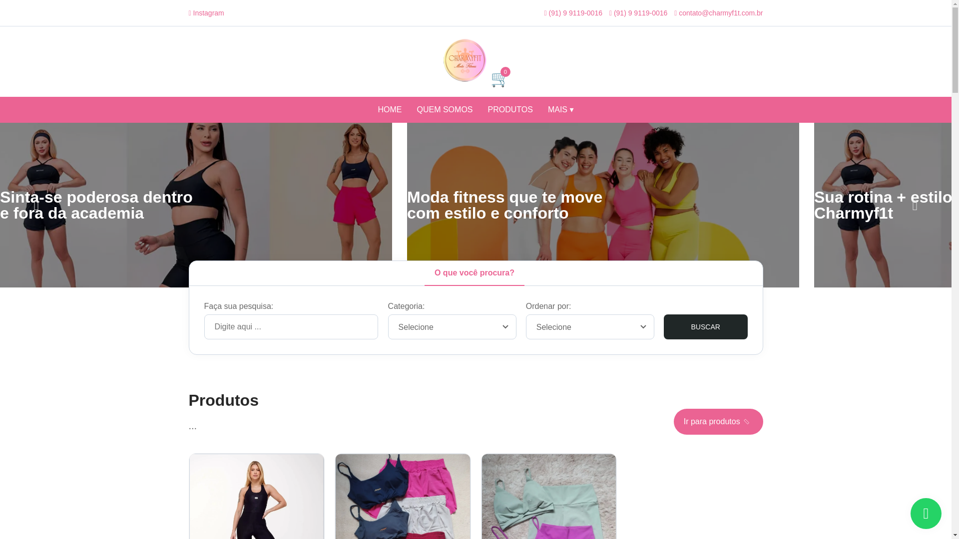 website screenshot of https://charmyf1t.com.br/