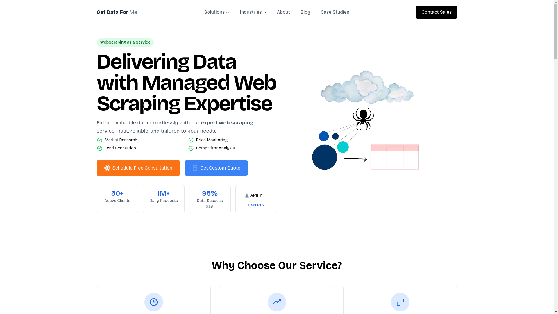 website screenshot of https://getdataforme-com.pages.dev/