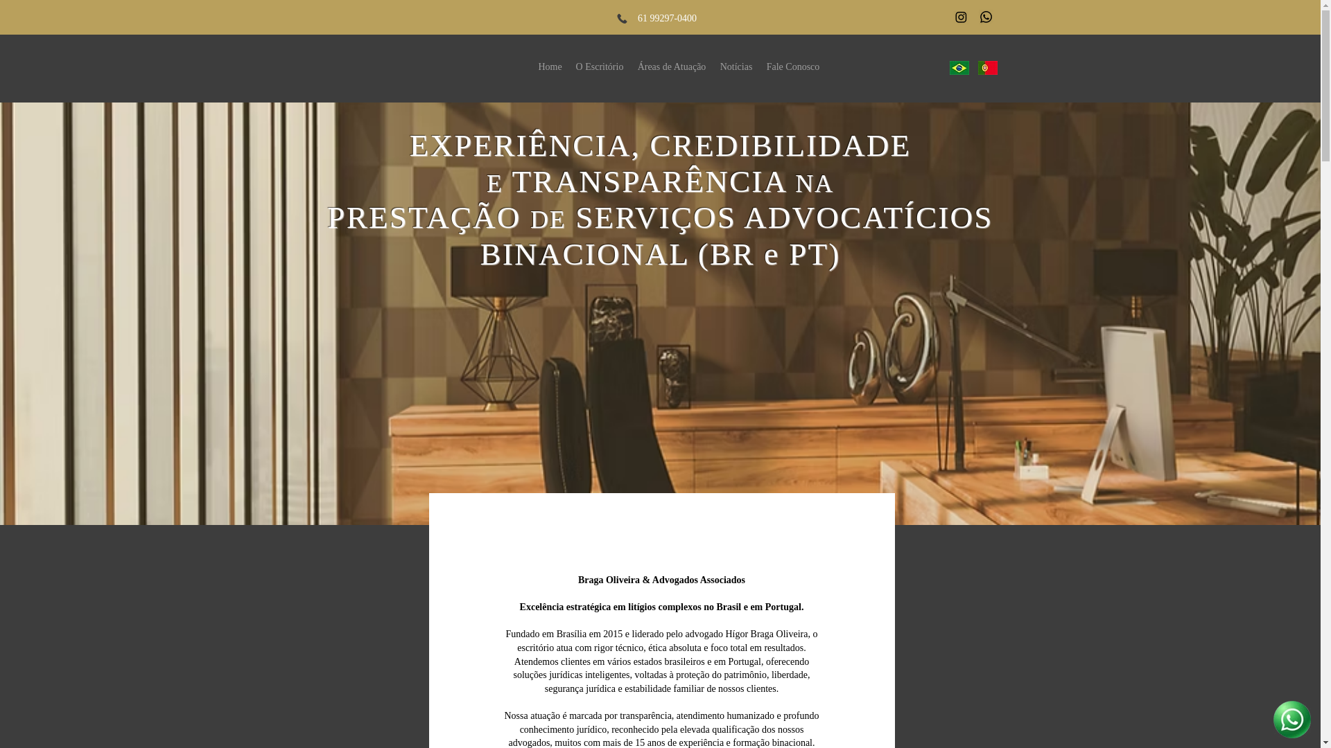 website screenshot of https://advocaciabragaoliveira.com.br/