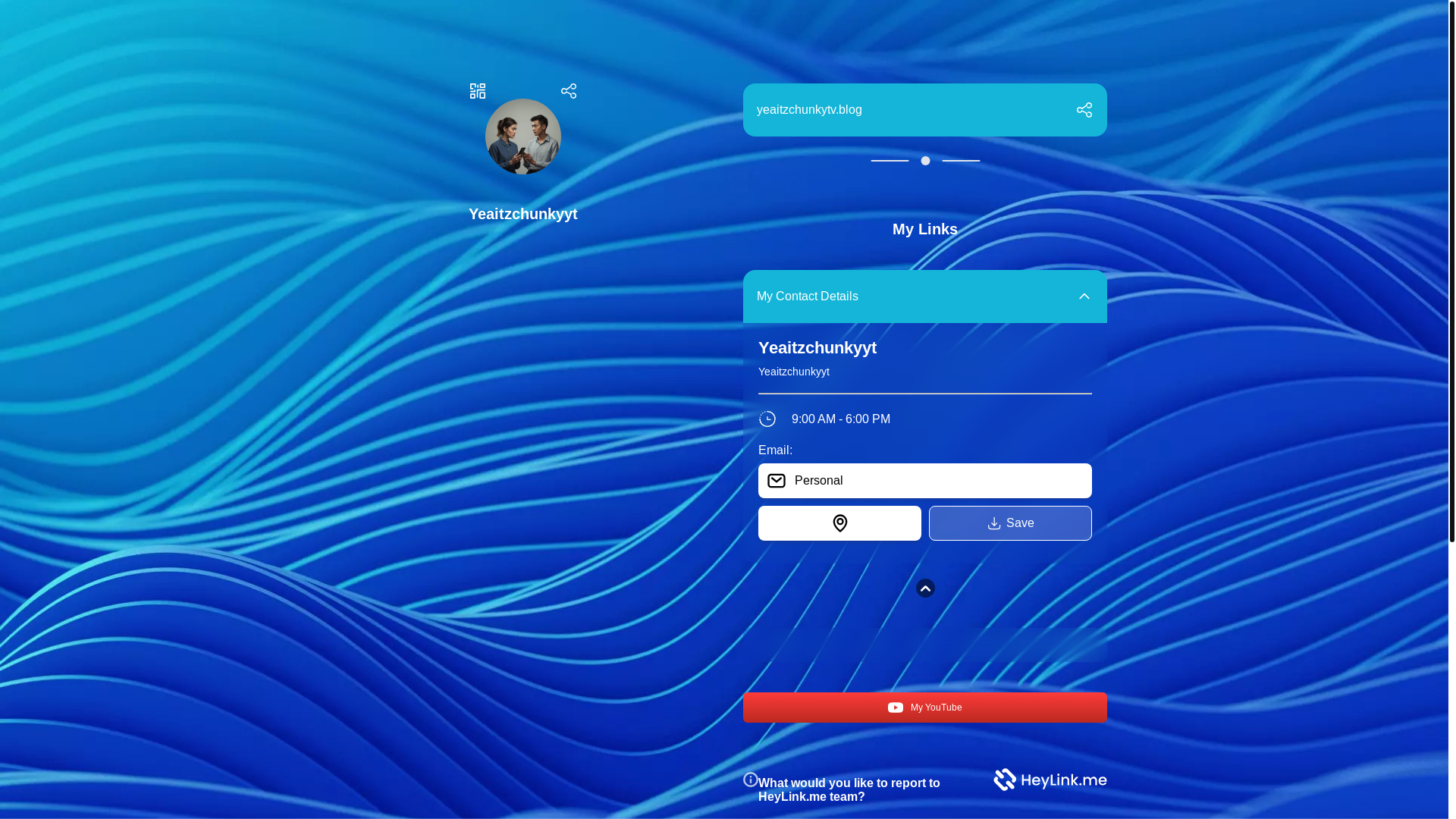website screenshot of https://yeaitzchunkyyt.link/