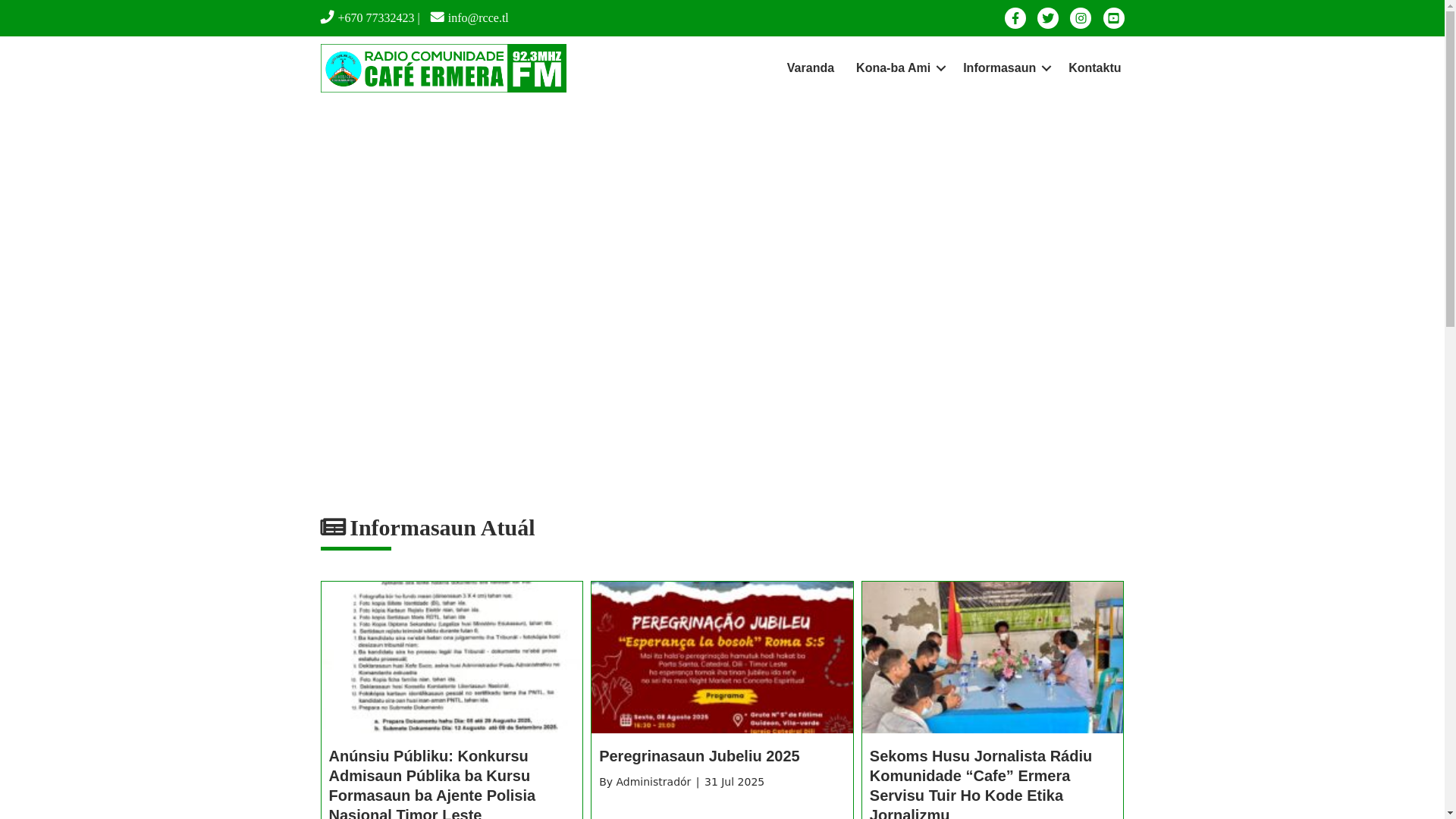 website screenshot of https://rcce.tl/