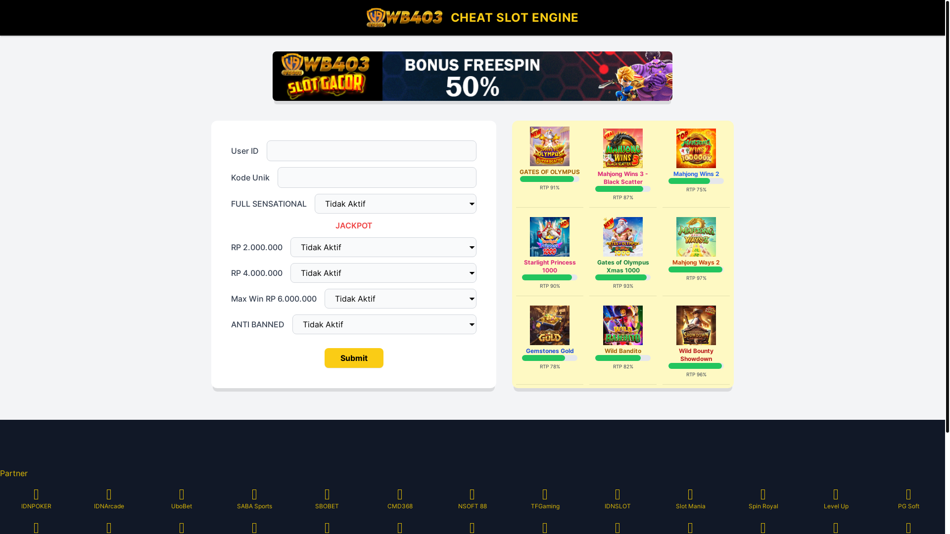 website screenshot of https://slotcheat-rae.pages.dev/