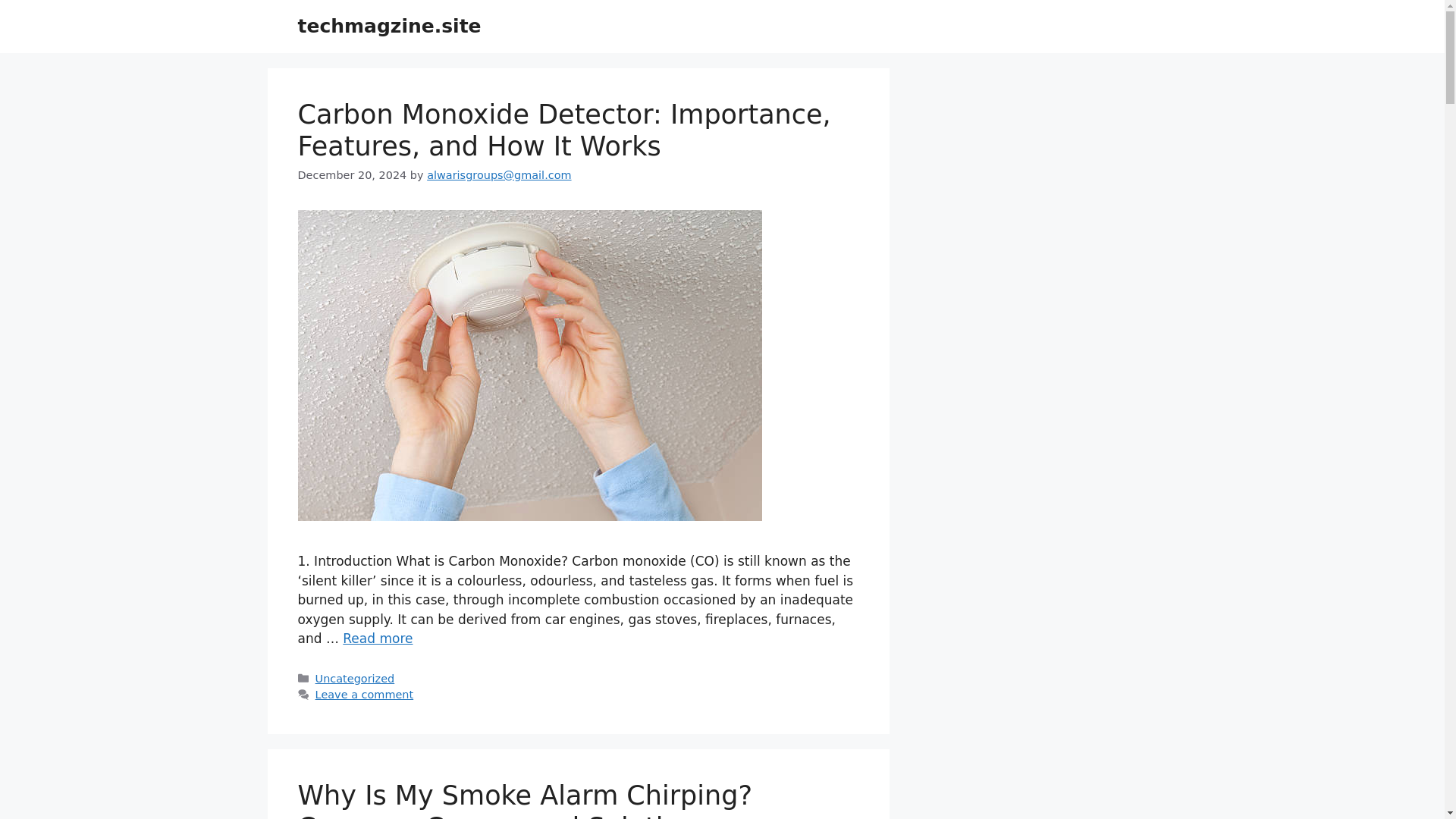 website screenshot of https://techmagzine.site/