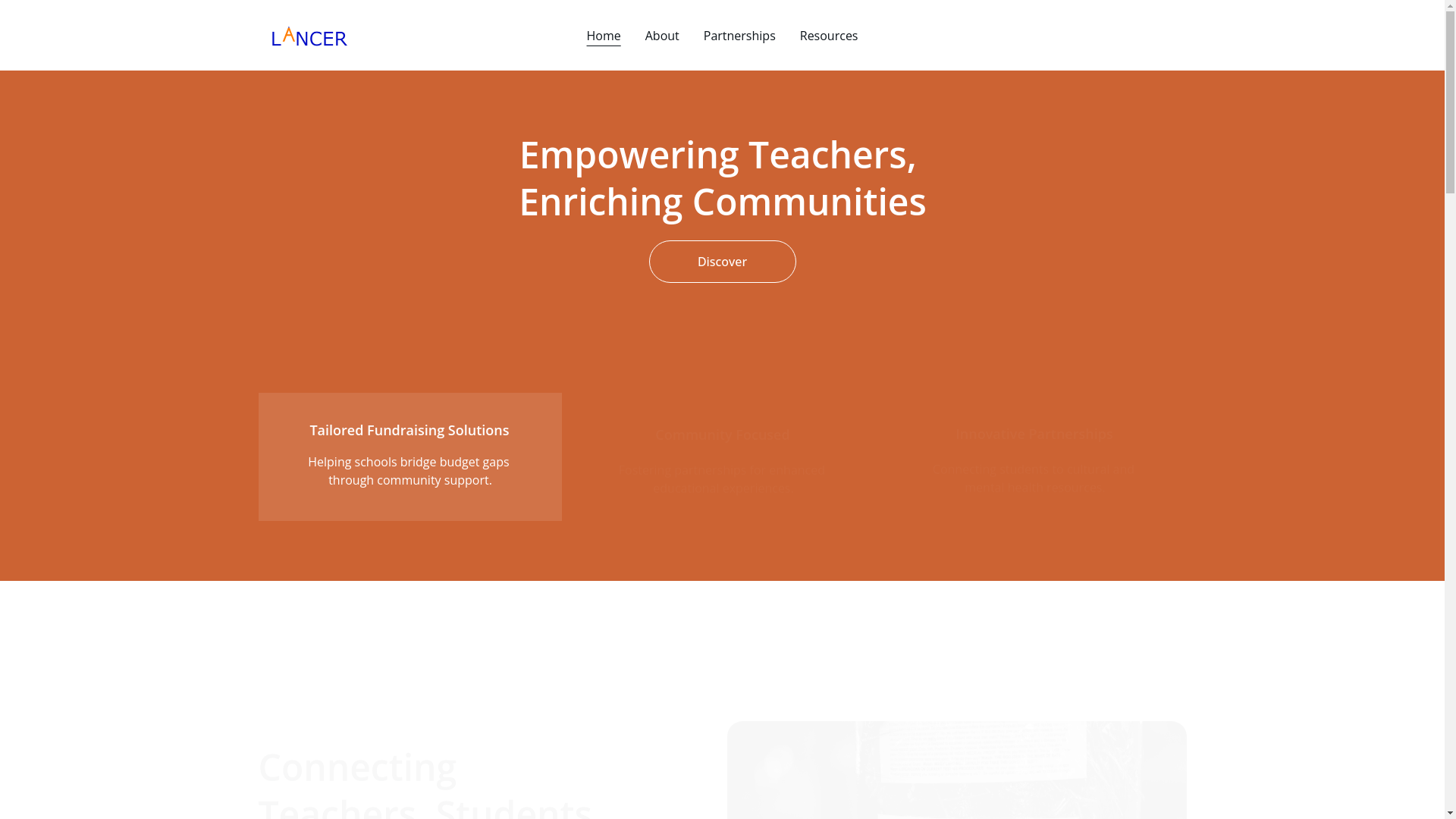 website screenshot of https://lanceredu.ca/