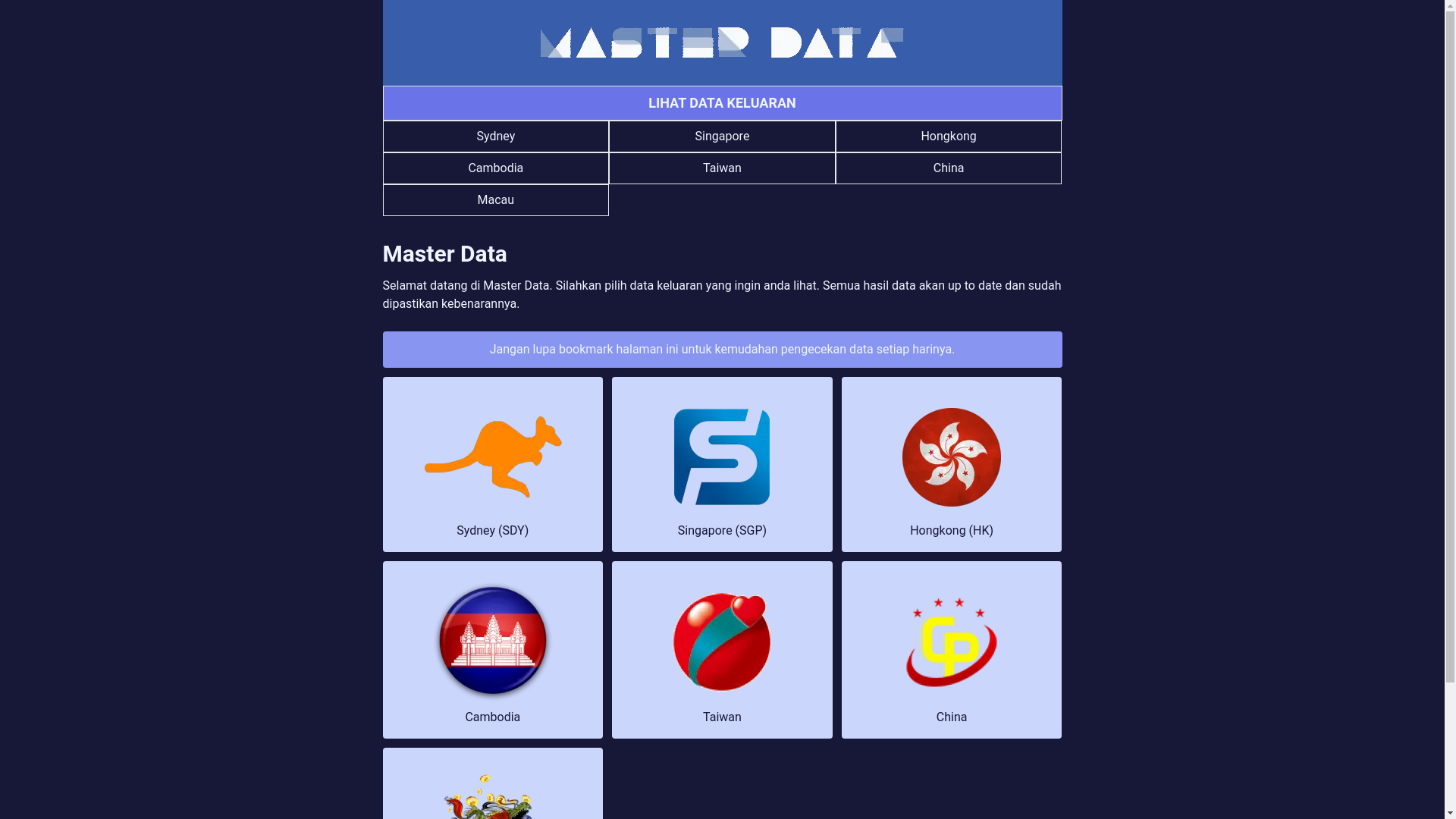 website screenshot of https://masterdata.fit/