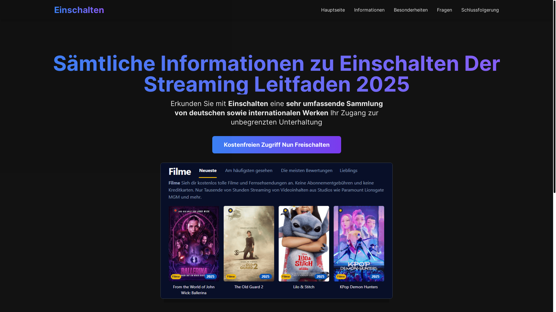 website screenshot of https://einschalten-ncr0.pages.dev/