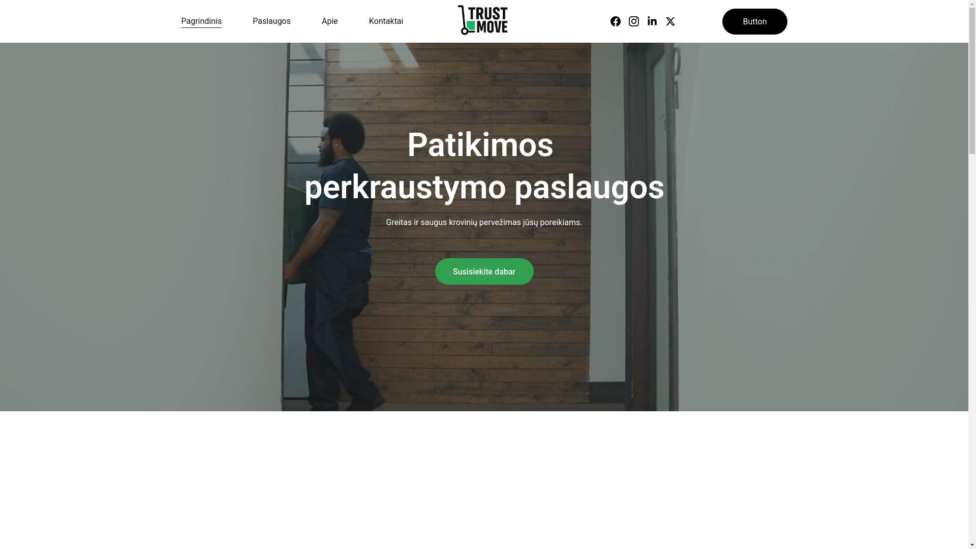 website screenshot of https://trustmove.lt/