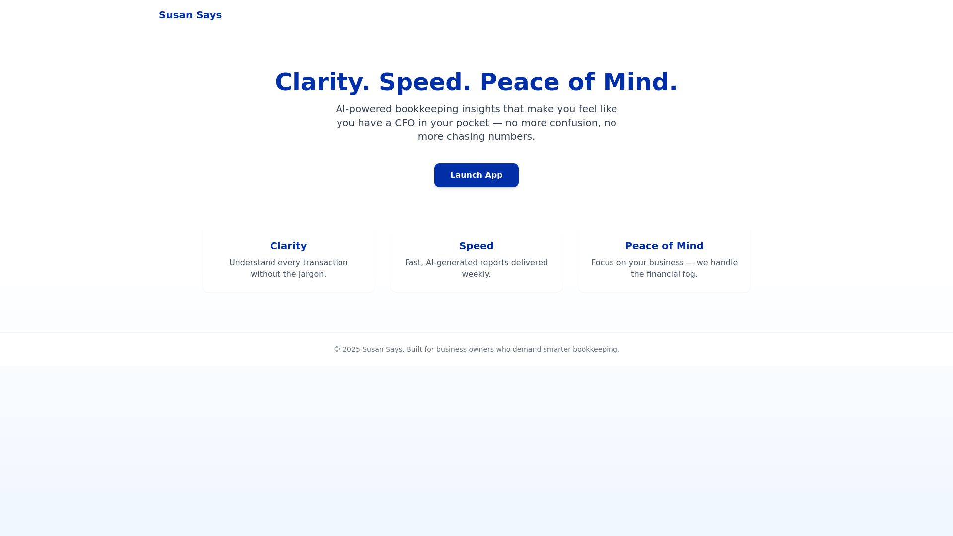 website screenshot of https://saysusan.com/