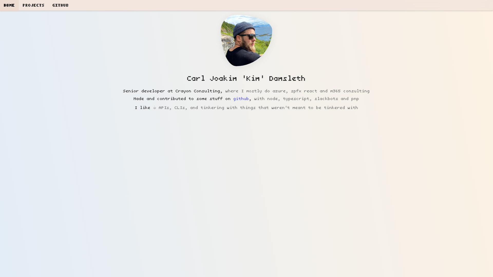 website screenshot of https://www-damsleth-no.pages.dev/