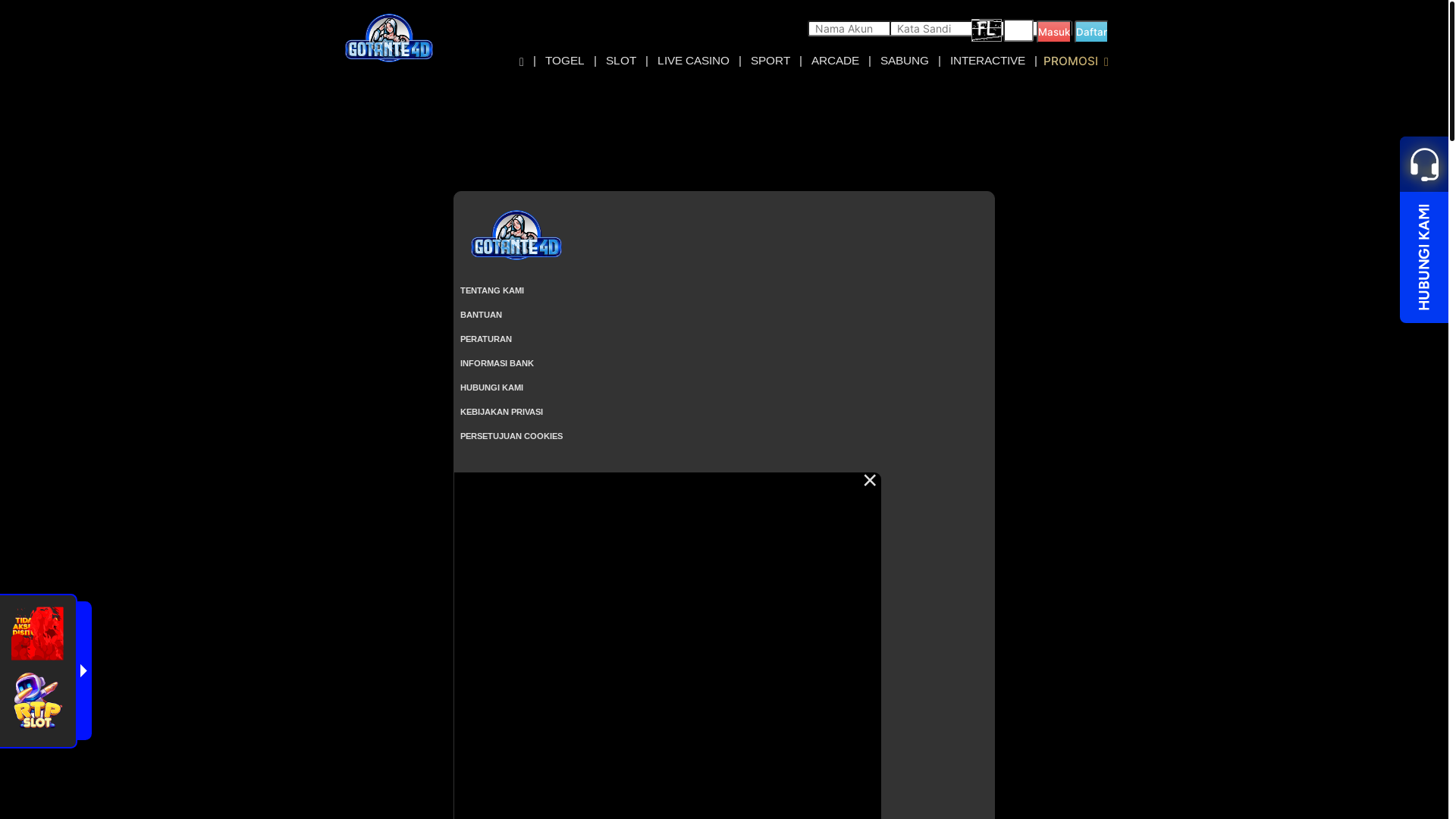 website screenshot of https://gotante4dx5.bond/