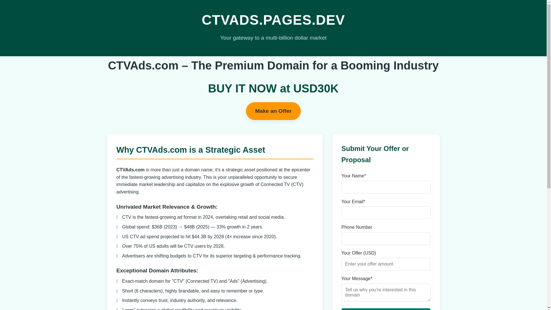 website screenshot of https://ctvads.pages.dev/