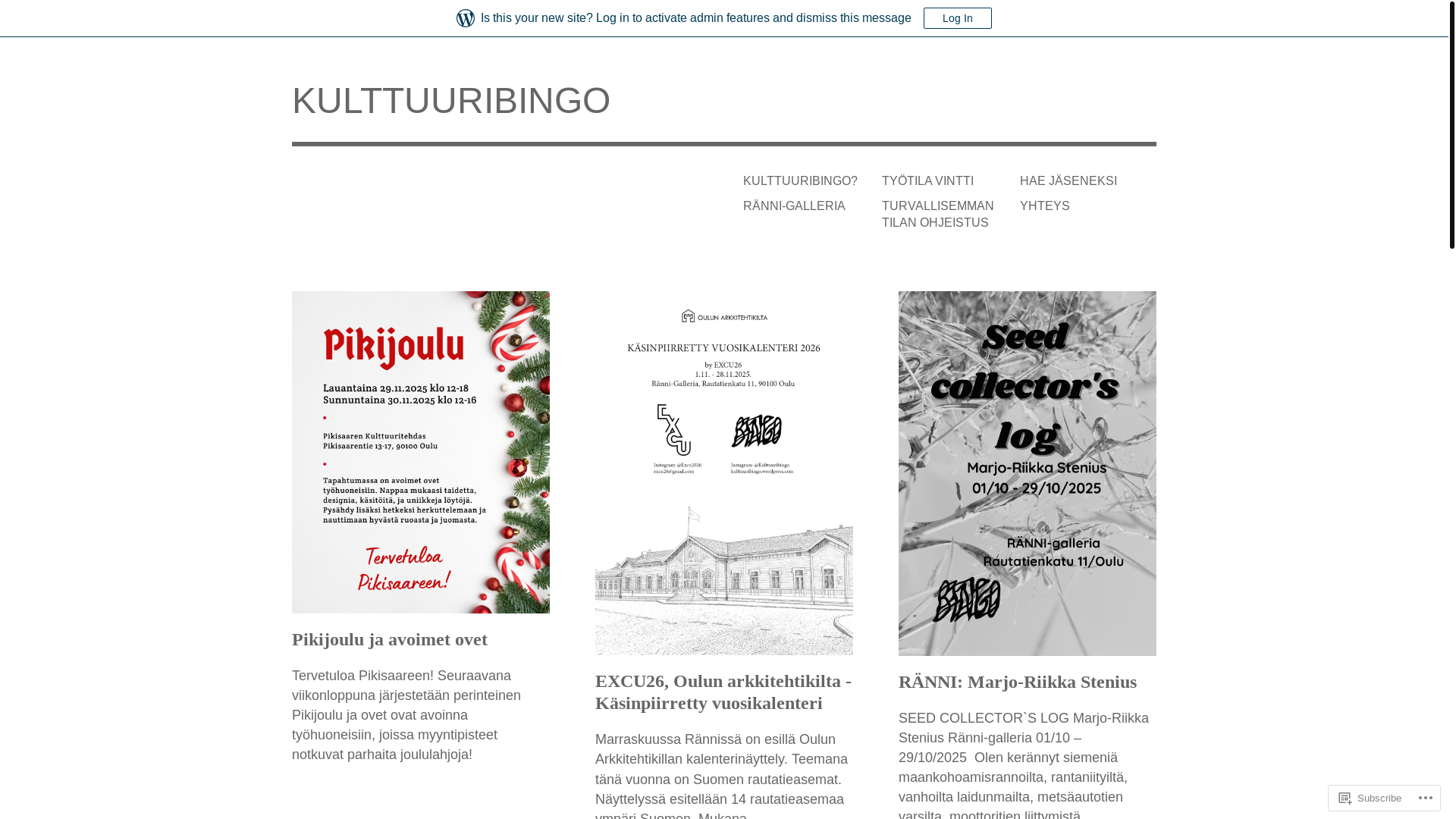 website screenshot of https://kulttuuribingo.com/