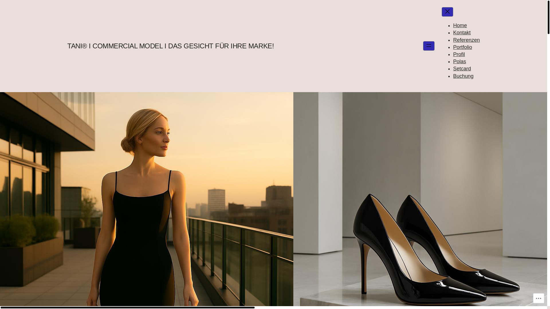 website screenshot of https://tanimodel.de/