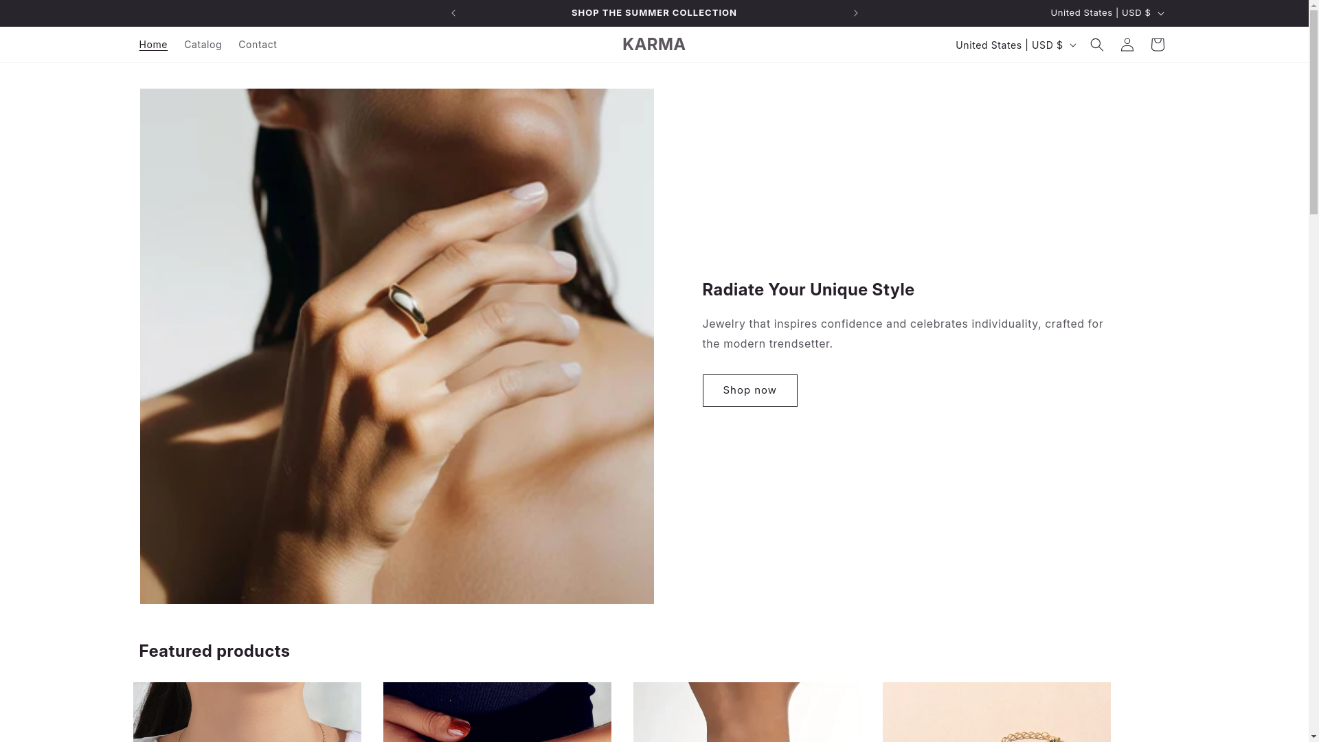 website screenshot of https://kaaarma.com/