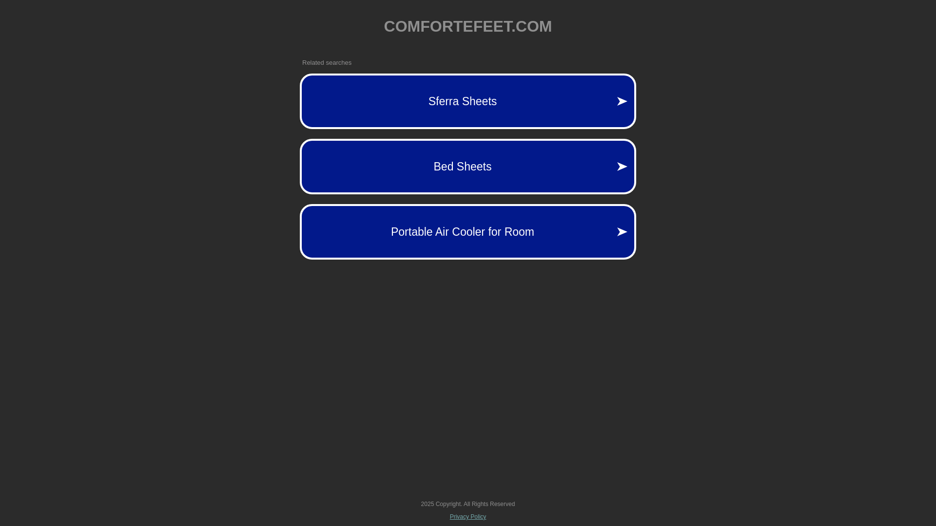 website screenshot of https://comfortefeet.com/