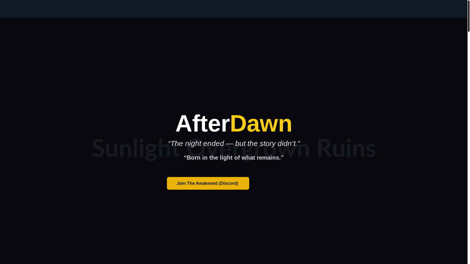 website screenshot of https://afterdawndayz.com/