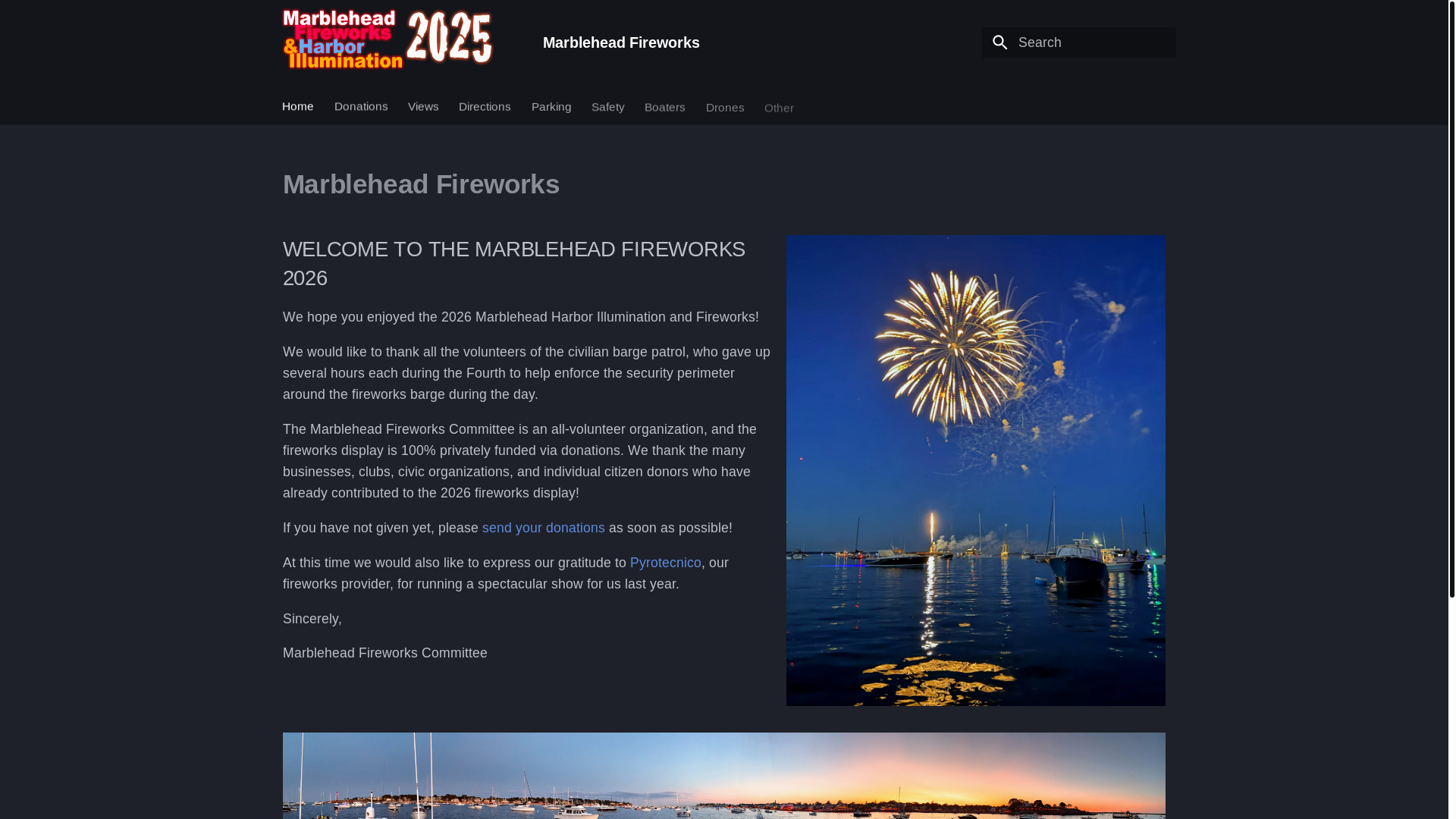 website screenshot of https://marbleheadfireworks.pages.dev/