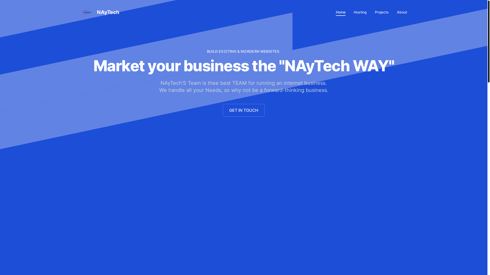 website screenshot of https://naytechenterprise.com/