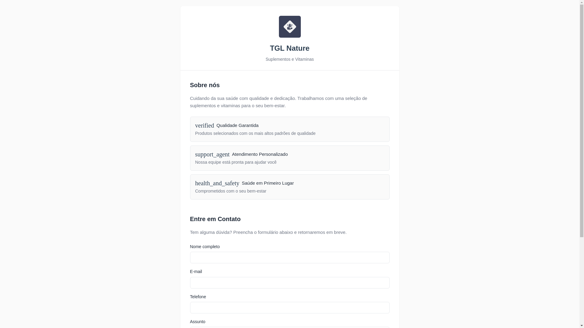 website screenshot of https://tglnature.online/