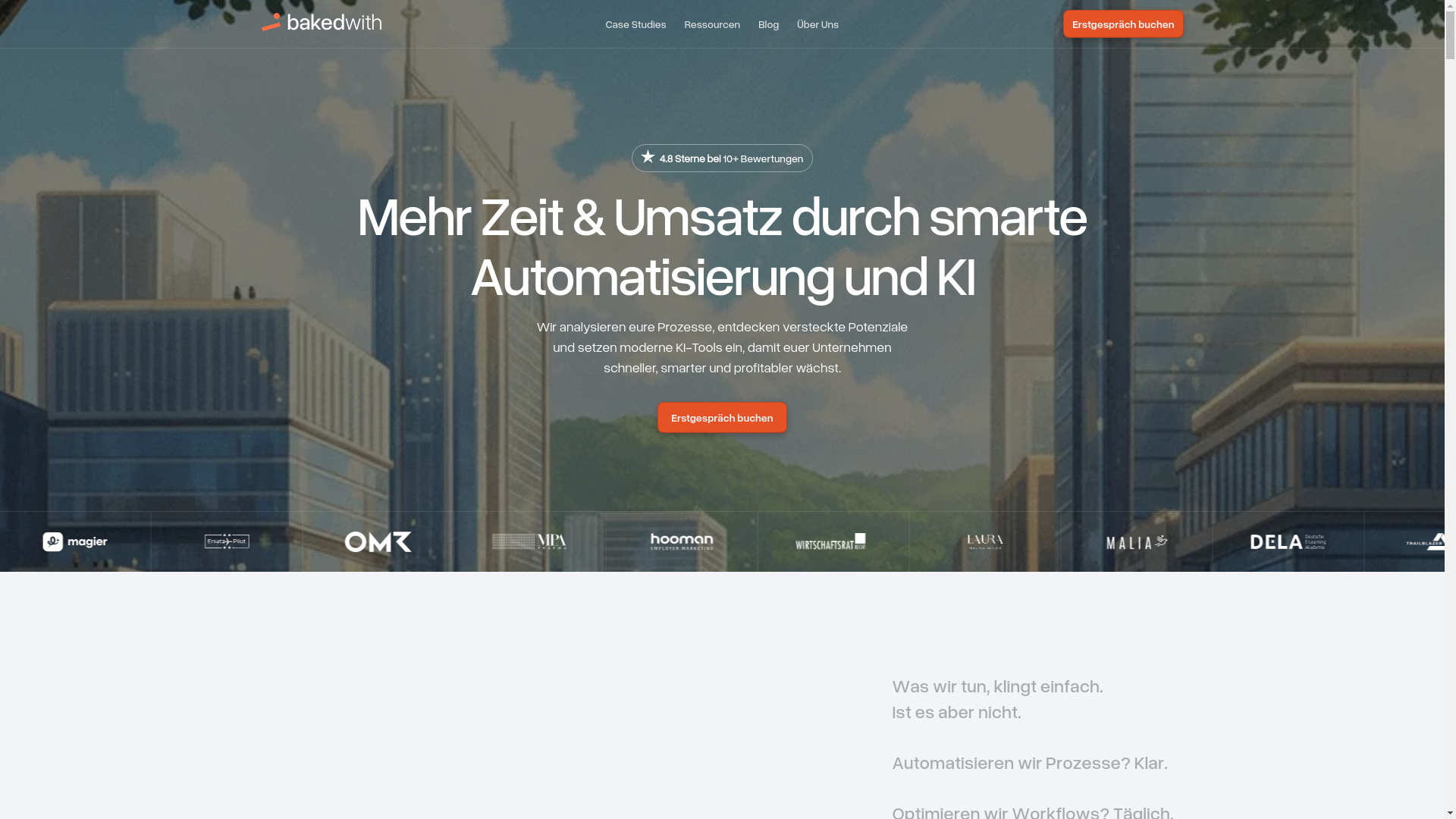 website screenshot of https://bakedwith-team.com/