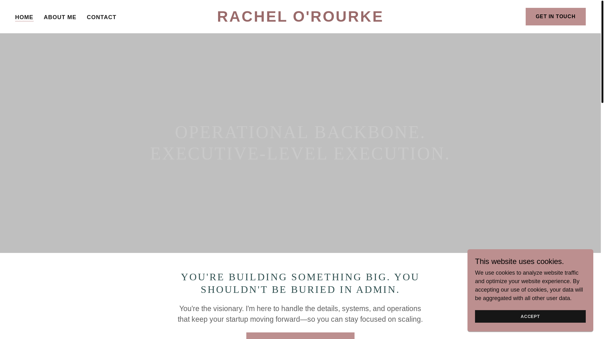 website screenshot of https://righthand-rachel.com/