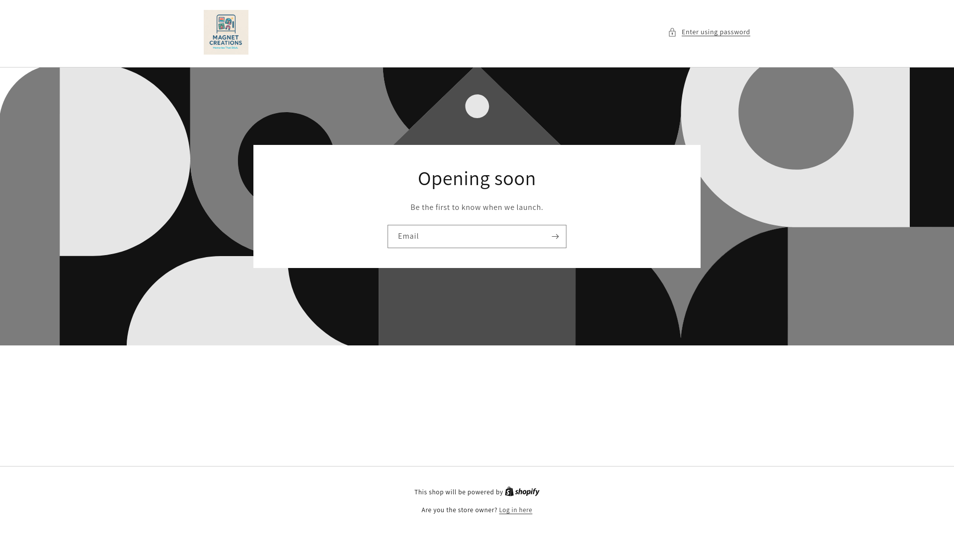website screenshot of https://magnetcreations.co.uk/