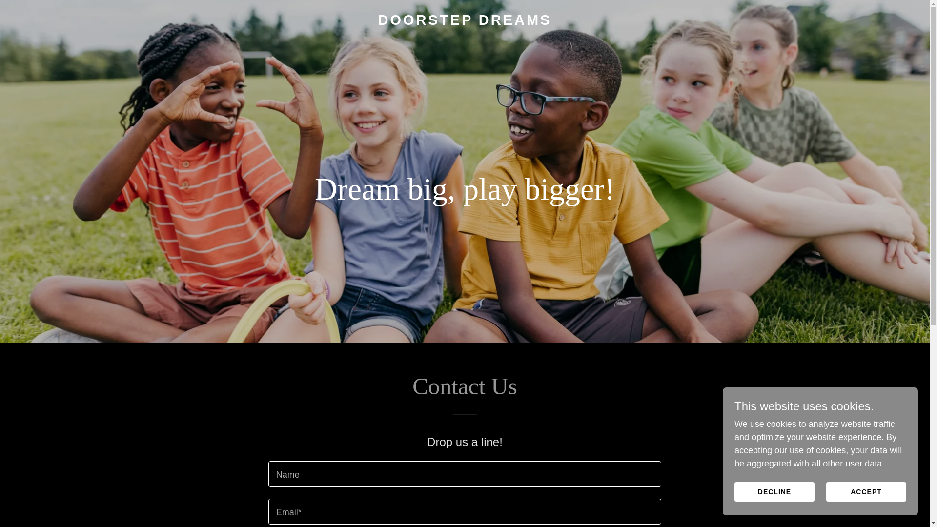website screenshot of https://doorstepdreams.co.uk/