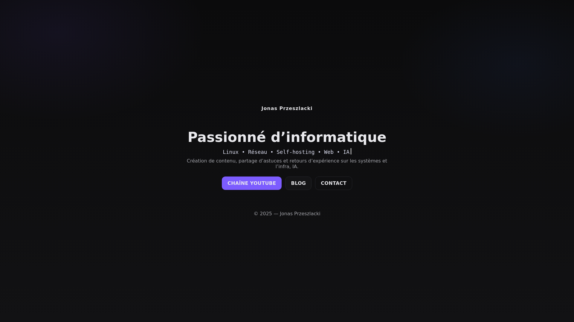 website screenshot of https://jonas-prz.lu/