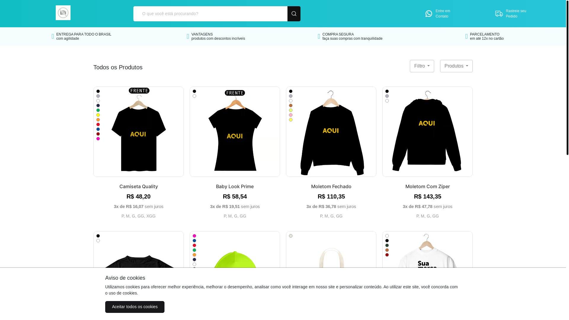 website screenshot of https://lojadamago.com.br/